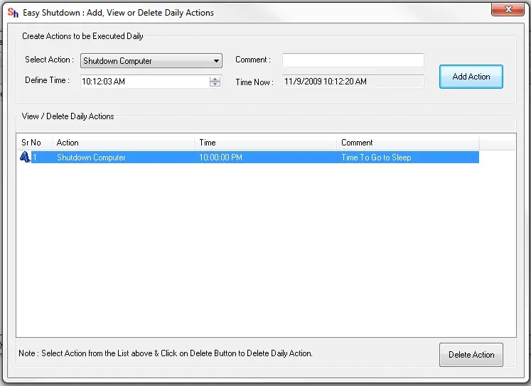 Auto Shutdown Computer Daily