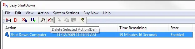 Delete Shutdown Computer Action