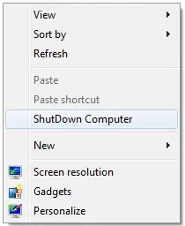 desktop-right-click-menu-to-shutdown-computer