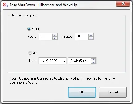 Hibernate and Wake Up