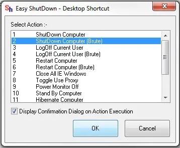 Shut Down Computer Brute Shortcut
