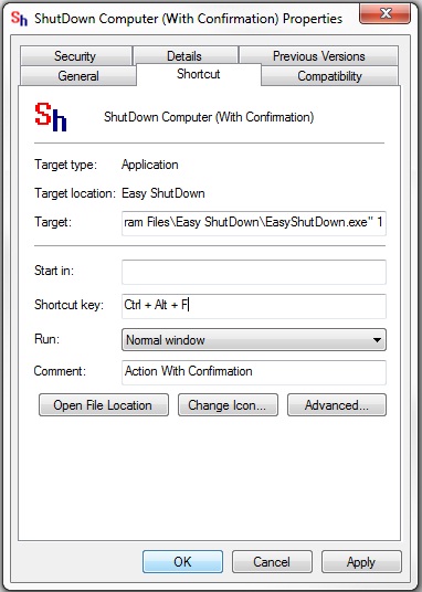 Shutdown Computer Shortcut Hot Key