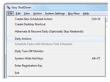 Shutdown Windows Daily Shutdown Windows Computer Daily at configured Time